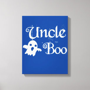 Uncle Boo Funny Halloween Matching Family Gift Canvas Print
