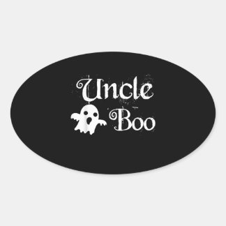 Uncle Boo Funny Halloween Matching Family Gift Oval Sticker