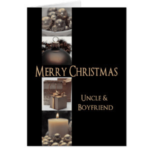 Uncle & Boyfriend Merry Christmas card
