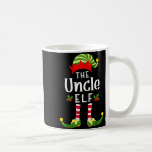 Uncle Christmas Elf Matching Pajama X-mas Party Coffee Mug