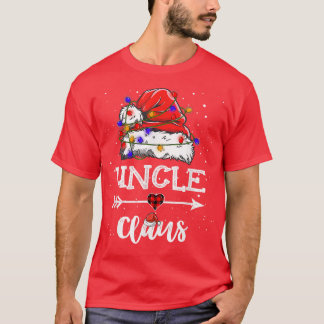 Uncle Claus Christmas Light Pajama Family Matching T-Shirt