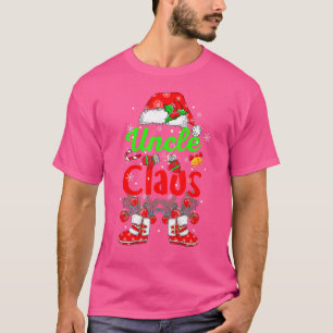 Uncle Claus Santa Claus Hat Shoes Matching Family T-Shirt