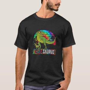 Uncle Dinosaur Funny Dad Unclesaurus 2 Two Kids 20 T-Shirt
