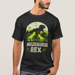 Uncle Dinosaur T Rex Unclesaurus 2 Kids Family Mat T-Shirt