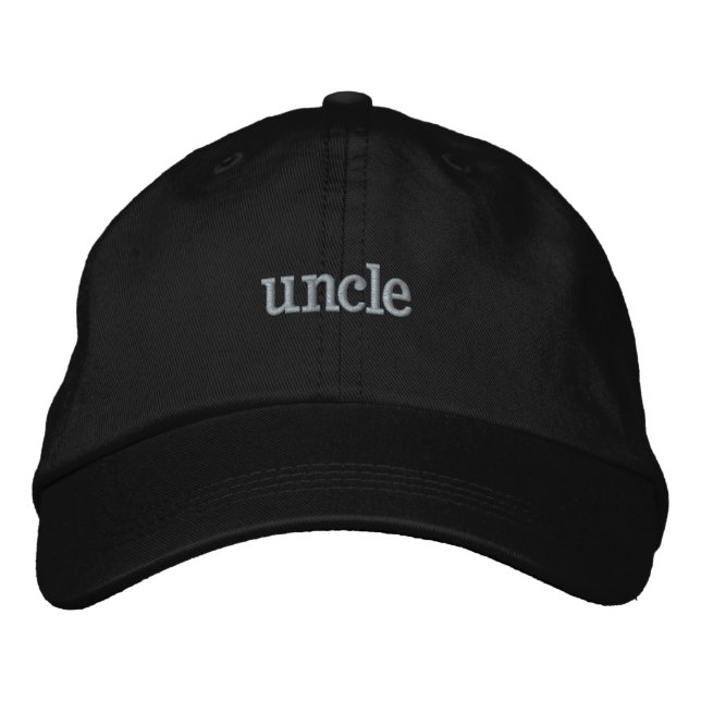 Uncle Embroidered Baseball Cap (Front)