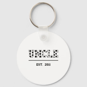 Uncle Est. 2011 Funny Sports Year Established Fath Key Ring