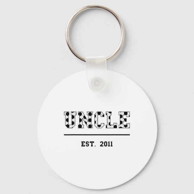 Uncle Est. 2011 Funny Sports Year Established Fath Key Ring (Front)