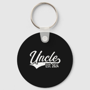 Uncle est. 2024 for pregnancy announcement key ring