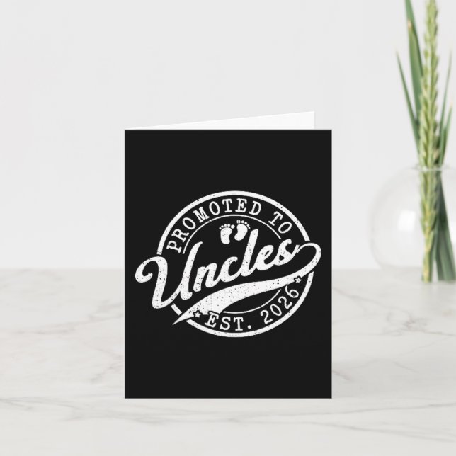 Uncle Est 2026 New Uncle Announcement Promoted To  (Front)