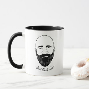 Uncle Face Sketch - Uncle Quote : Best Uncle Ever Mug