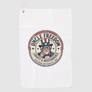 Uncle Freedom Patriotic Uncle Sam Founding Charact Golf Towel