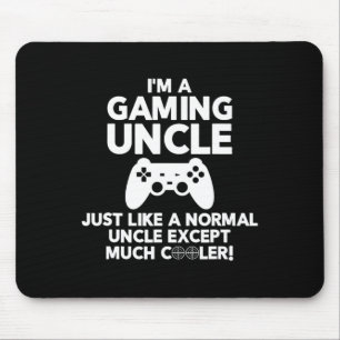 Uncle Gamer Funny Gaming Video Game Shirts Mouse Mat