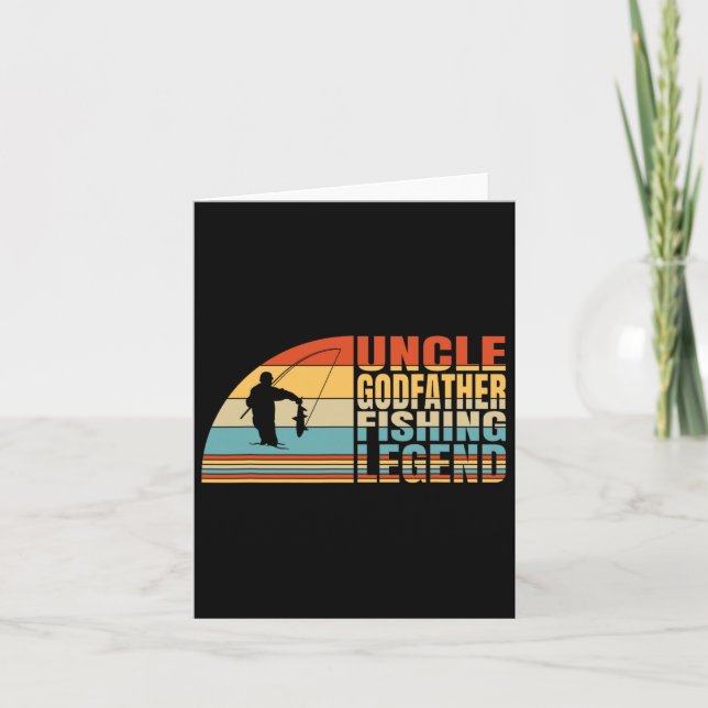 Uncle Godfather And Fishing Legend  Card (Front)