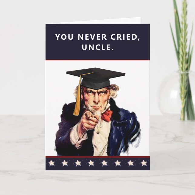 Uncle Graduation Card (Front)