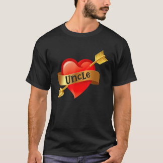 Uncle Heart Love Happy Valentines Day Cupid Uncle  T-Shirt