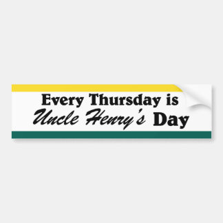 Uncle Henry's Bumper Sticker