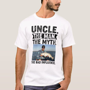 Uncle Humour The Man The Myth Photo template T-Shirt