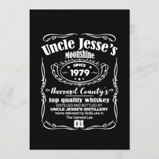 Uncle Jesse's Moonshine Since 1979 Invitation