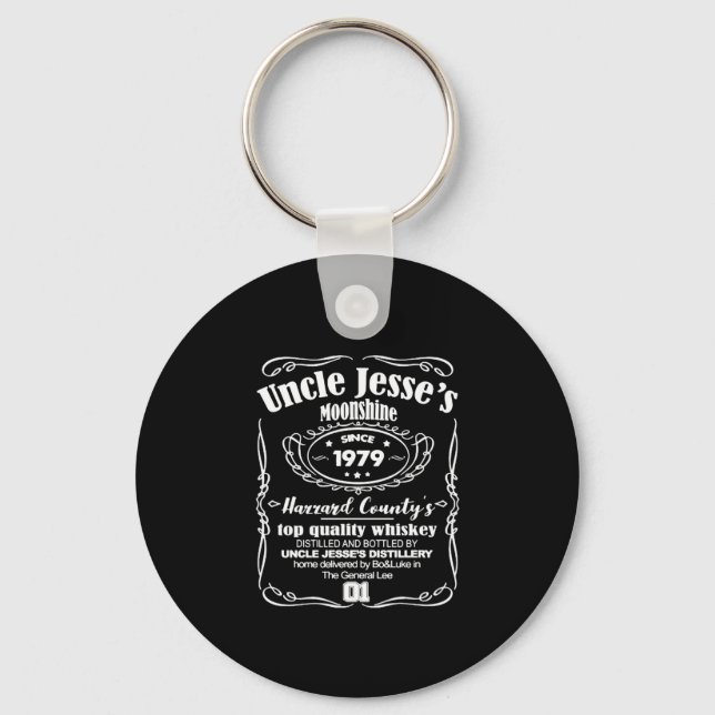 Uncle Jesse's Moonshine Since 1979 Key Ring (Front)