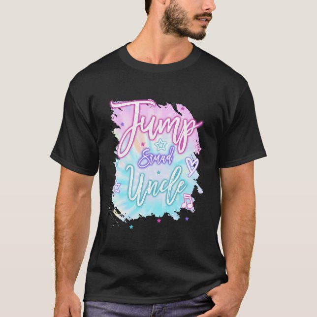 Uncle Jump Squad Birthday Trampoline Jump Bday Gir T-Shirt (Front)