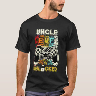 Uncle Level Unlocked New Family Matching Gaming B- T-Shirt