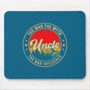 Uncle Man Myth Bad Influence Graphic Art Mouse Mat