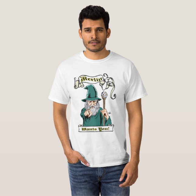 Uncle Merlin T-Shirt (Front Full)
