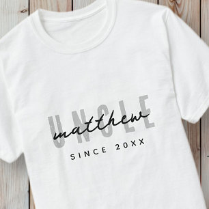 Uncle Modern Elegant Simple Father's Day T-Shirt