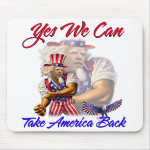 Uncle Obama, Yes We Can Take Back American Mouse Mat