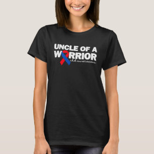 Uncle Of A Warrior CHD Congenital Heart Defect Awa T-Shirt