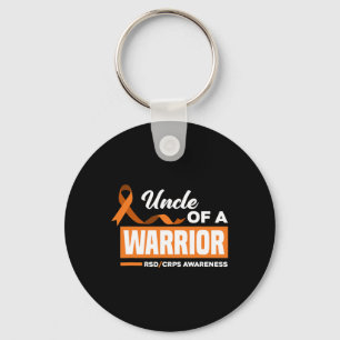 Uncle Of A Warrior Support Supporter RSD CRPS Awar Key Ring