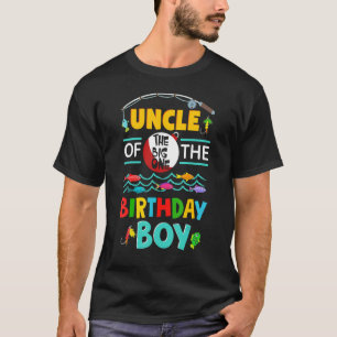 Uncle of Big One 1st Birthday Boy Matching Family  T-Shirt