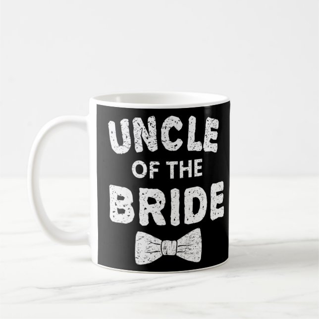 Uncle of Bride Bow Tie Wedding  Coffee Mug (Left)