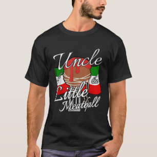 Uncle of Little Meatball Italian Theme 1st Birthda T-Shirt