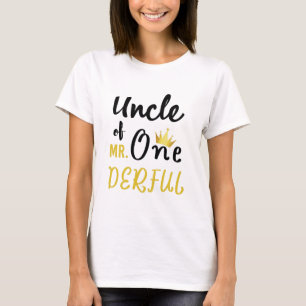 Uncle of MR Onederful Funny 1st Birthday T-Shirt