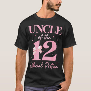 Uncle Of The 12 Official Pre-teen Birthday Girl 12 T-Shirt