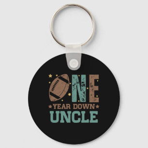Uncle Of The 1 Year Old Football 1st Year Down Bir Key Ring