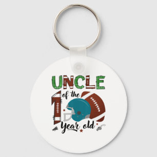 Uncle Of The 1 Year Old Footll 1st Year Down Birth Key Ring