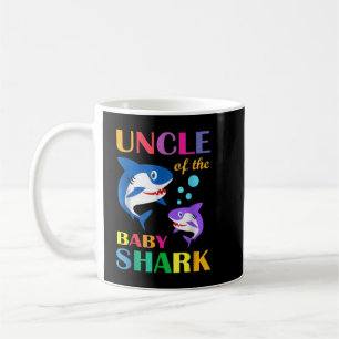 Uncle Of The Baby Birthday Shark Uncle Shark Chris Coffee Mug