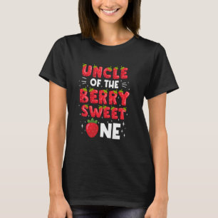 Uncle Of The Berry Sweet One Strawberry Family Mat T-Shirt