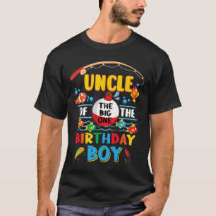 Uncle Of The Big One Fishing 1st Birthday Ofishall T-Shirt
