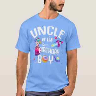 Uncle Of The Birthday Boy Astronaut Space Family T T-Shirt