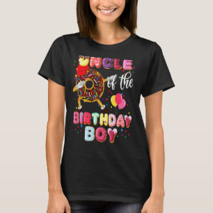 Uncle Of The Birthday Boy Dabbing Doughnut Father T-Shirt