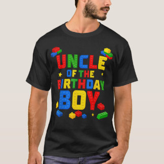 Uncle Of The Birthday Boy Family Building T-Shirt