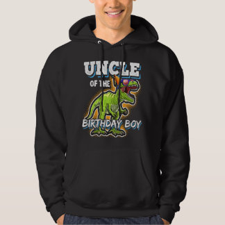 Uncle of the Birthday Boy Matching Family Dinosaur Hoodie