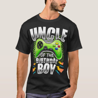 Uncle of the Birthday Boy Matching Video Game Birt T-Shirt