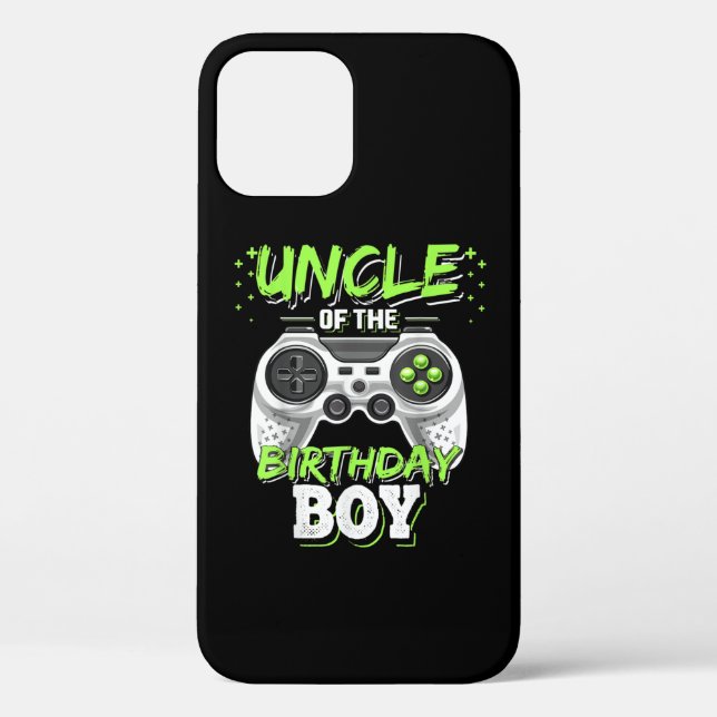 Uncle of the Birthday Boy Matching Video Game Case-Mate iPhone Case (Back)