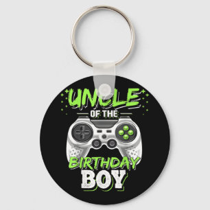 Uncle of the Birthday Boy Matching Video Game Key Ring
