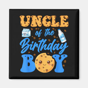 Uncle Of The Birthday Boy Milk And Cookies 1st Magnet