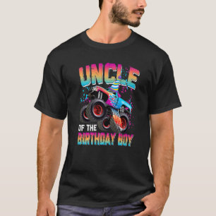 Uncle of the Birthday Boy Monster Truck Birthday T-Shirt